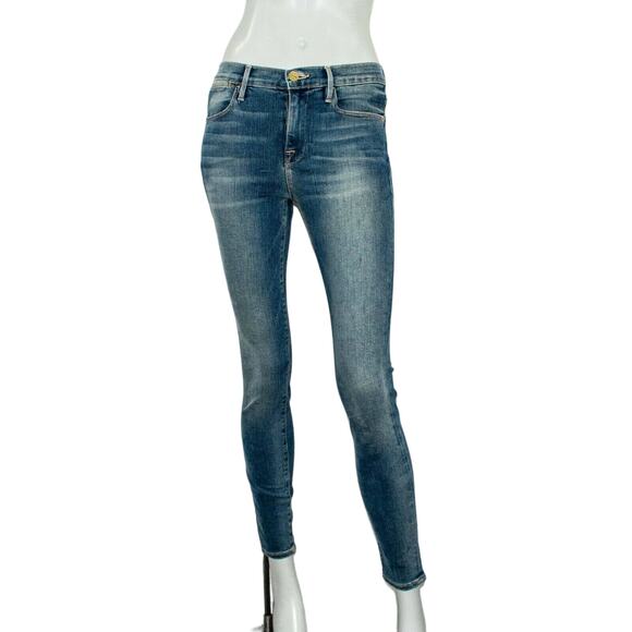 FRAME Denim Size 26 Le High Skinny Jeans Stanmore Blue - Picture 1 of 9